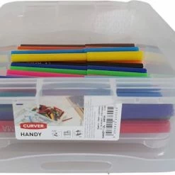 Curver Handy + Opbergboxen Organizer - 3 Stuks - Transparant Met Deksel