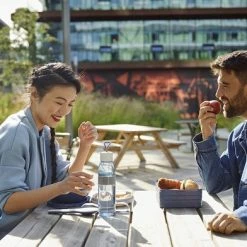 Gusta® Mepal – Lunchbox Ellipse Duo – Lunchbox Voor Volwassenen En Saladebox To Go– Nordic Denim – Magnetronbestendig -Lesser & Pavey-winkel 550x392