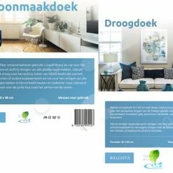 Clean Dry Droogdoek Set 2 Droogdoeken + 2 Microvezel Schoonmaakdoeken 34 Clean Dry Droogdoek Set 2 Droogdoeken + 2 Microvezel Schoonmaakdoeken -Lesser & Pavey-winkel 550x396 3