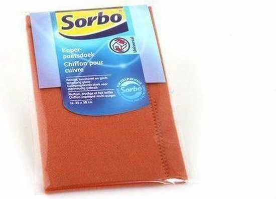 Sorbo Koperpoetsdoek 30x35cm 3 Sorbo Koperpoetsdoek 30x35cm