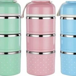 Evolize Bento Lunchbox In Japanse Stijl - Bento Lunch Box - 6 Compartimenten - Lekvrij - BPA-vrij - Milieuvriendelijk RVS - 1650ml - Blauw -Lesser & Pavey-winkel 550x399 1