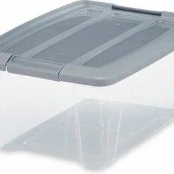 IRIS OHYAMA IRIS New Topbox Opbergbox - 15L - Kunststof - Transparant/Zilvergrijs - Set Van 3 13 IRIS OHYAMA IRIS New Topbox Opbergbox - 15L - Kunststof - Transparant/Zilvergrijs - Set Van 3 -Lesser & Pavey-winkel 550x402 6