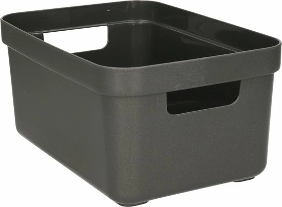 Sunware - Sigma Home Opbergbox 5L Zwart - 25,2 X 17,5 X 12,2 Cm 5 Sunware - Sigma Home Opbergbox 5L Zwart - 25,2 X 17,5 X 12,2 Cm - Afbeelding 3