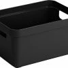 Sunware - Sigma Home Opbergbox 5L Zwart - 25,2 X 17,5 X 12,2 Cm