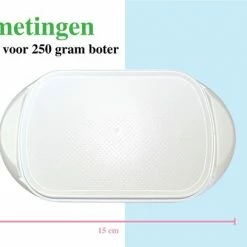 Hobby Life - Luxe Botervloot - Kunststof - Vaatwasserbestendig - Gerecycled - 11x19x8 - Wit -Lesser & Pavey-winkel 550x407 2