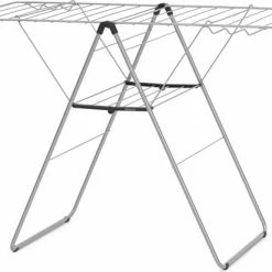 Brabantia HangOn Droogrek Inklapbaar - 20 Meter - Metallic Grey