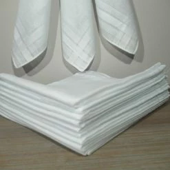 Merkloos HERENZAKDOEKEN 7 38X38CM 100% KATOEN