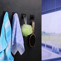 PKD Super Sterke Zelfklevende Haken - Zwart - 5 Tot 8kilo Handdoekhaak Badkamer Ophanghaak 4 Pack 12 PKD Super Sterke Zelfklevende Haken - Zwart - 5 Tot 8kilo Handdoekhaak Badkamer Ophanghaak 4 Pack -Lesser & Pavey-winkel 550x415 3