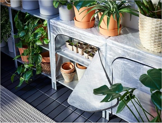 HYLLIS IKEA Stellingkast Metaal - Binnen/buiten - Opbergrek - 25kg Draagkracht - Industrieel - Opbergoplossing - 3 Vakken - 60x27x74 Cm 9 HYLLIS IKEA Stellingkast Metaal - Binnen/buiten - Opbergrek - 25kg Draagkracht - Industrieel - Opbergoplossing - 3 Vakken - 60x27x74 Cm - Afbeelding 7