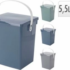 Excellent Houseware Groene Afsluitbare Vuilnisbak/afvalbak Voor Gft/organisch Afval - Voorkom Vieze Geurtjes En Fruitvliegjes -Lesser & Pavey-winkel 550x418 6