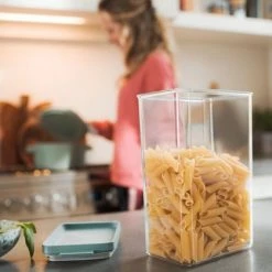 Mepal – Omnia Bewaardoos Rechthoekig 2000 Ml – Nordic Green – Voorraaddoos – Bewaardoos Met Deksel - Makkelijk Stapelbare Voorraadpotten – Lucht En- Aromadicht -Lesser & Pavey-winkel 550x419