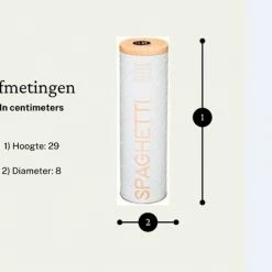 Five® Luchtdichte Spaghetti Voorraadpot - Spaghettipot - Spaghetti Voorraadbus - Spaghetti Bewaardoos - Spaghetti Pot - Pastapot - Voorraadpotten - Moederdag Cadeautje -Lesser & Pavey-winkel 550x420