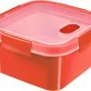 Curver Smart Microwave Eco Steamer Vierkant 1,1L + Stoomtray - Rood