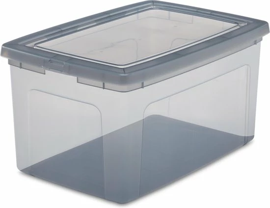 IRIS OHYAMA IRIS Modular Clear OpbergBox - 50L - 3 Stuks - Grijs 6 IRIS OHYAMA IRIS Modular Clear OpbergBox - 50L - 3 Stuks - Grijs - Afbeelding 4
