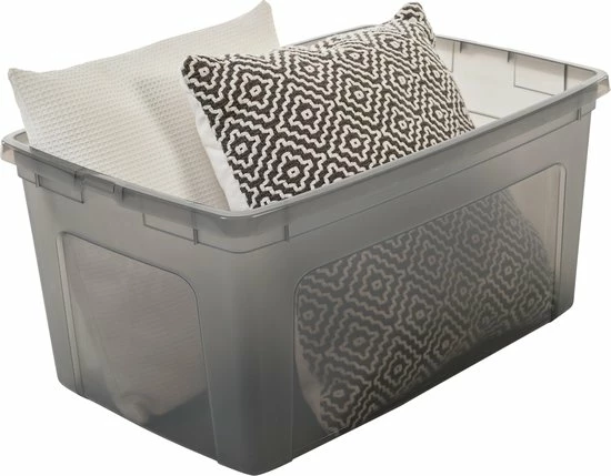 IRIS OHYAMA IRIS Modular Clear OpbergBox - 50L - 3 Stuks - Grijs 7 IRIS OHYAMA IRIS Modular Clear OpbergBox - 50L - 3 Stuks - Grijs - Afbeelding 5