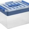 Sunware - Q-line Opbergbox Met Inzet 22L Transparant Blauw - 40 X 30 X 26 Cm -Lesser & Pavey-winkel 550x436 2
