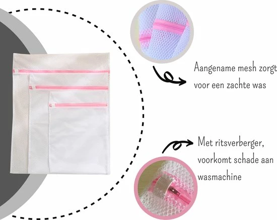 Merkloos Waszak Voor Delicaat Wasgoed Wit 60 Cm 6 Merkloos Waszak Voor Delicaat Wasgoed Wit 60 Cm - Afbeelding 4