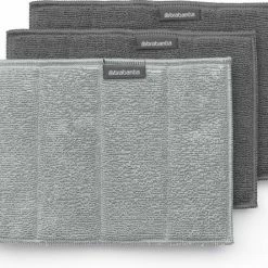 Brabantia SinkSide Microvezeldoekjes Set Van 3 - 16x22 Cm - Mid Grey