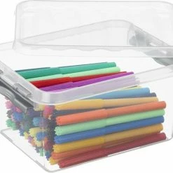 Sunware - Q-line Opbergbox 2L - Set Van 6 - Transparant/metaal 10 Sunware - Q-line Opbergbox 2L - Set Van 6 - Transparant/metaal -Lesser & Pavey-winkel 550x449 2