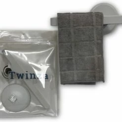 Twinza Vaatdoekhouder - Aanrecht Organiser Met Plaksticker - Gootsteenorganisers - Keuken Accessoires - Handdoekhaakjes - Wit -Lesser & Pavey-winkel 550x451 1