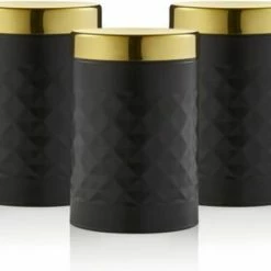 Swan Gatsby Retro Opbergblikken – Set Van 3 – Niet Voor In De Vaatwasser