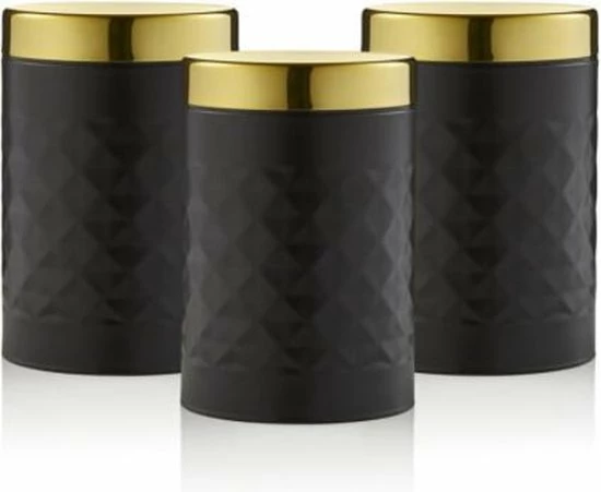 Swan Gatsby Retro Opbergblikken – Set Van 3 – Niet Voor In De Vaatwasser 3 Swan Gatsby Retro Opbergblikken – Set Van 3 – Niet Voor In De Vaatwasser