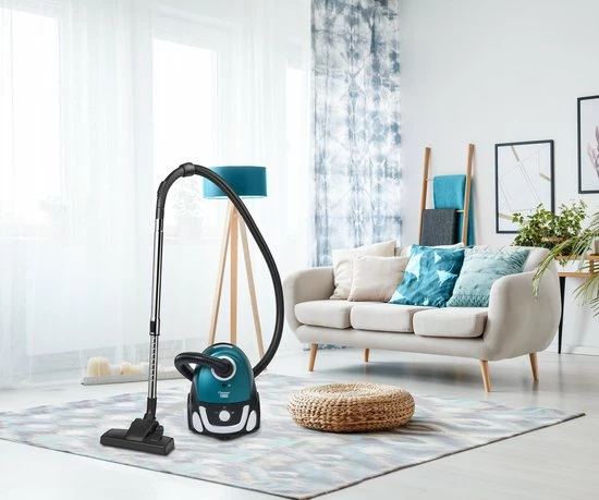 Bestron Stofzuiger Met Zak, Voordeelset Incl. 20x Stofzuigerzakken, 94cm Telescoopbuis & 7.5m Actieradius, Met Uitwasbare HEPA12 & Microfilter, Kleur: Blauw 6 Bestron Stofzuiger Met Zak, Voordeelset Incl. 20x Stofzuigerzakken, 94cm Telescoopbuis & 7.5m Actieradius, Met Uitwasbare HEPA12 & Microfilter, Kleur: Blauw - Afbeelding 4