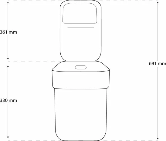 Curver Ready To Collect Prullenbak - 20L - Donkergrijs/Lichtgrijs 11 Curver Ready To Collect Prullenbak - 20L - Donkergrijs/Lichtgrijs - Afbeelding 9