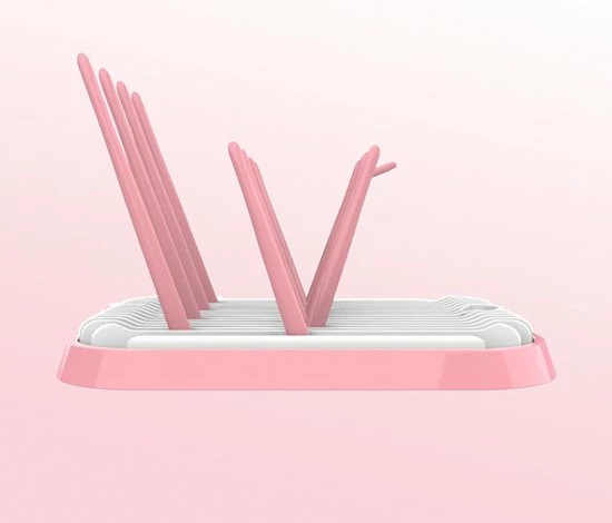 Minismus Bidon / Babyfles Droogrek Roze/Wit - Flessenrek Voor Bidons En Babyflessen - Afdruiprek Fles Met Lekbak - Flessendroogrek Voor Baby Flessen 5 Minismus Bidon / Babyfles Droogrek Roze/Wit - Flessenrek Voor Bidons En Babyflessen - Afdruiprek Fles Met Lekbak - Flessendroogrek Voor Baby Flessen - Afbeelding 3