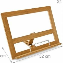 Relaxdays Kookboekstandaard - Bamboe Hout - 32 X 24 Cm 14 Relaxdays Kookboekstandaard - Bamboe Hout - 32 X 24 Cm -Lesser & Pavey-winkel 550x472 3