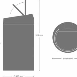 Brabantia Touch Bin Prullenbak - 60 L - Soft Beige 13 Brabantia Touch Bin Prullenbak - 60 L - Soft Beige -Lesser & Pavey-winkel 550x473