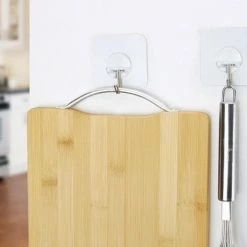 FSW-Products - 5 Stuks - Transparanten Ophanghaken - Wandhaken - Badkamerhaken - Keukenhaken - Ophanghaakjes - Plastic / RVS - Zelfklevende Ophanghaken - Kledinghaken - Zelfklevende Haken -Lesser & Pavey-winkel 550x473 4