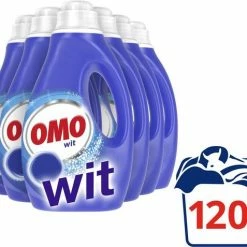 Omo Wit Vloeibaar Wasmiddel - 6 X 20 Wasbeurten - Voordeelverpakking -Lesser & Pavey-winkel 550x477 2