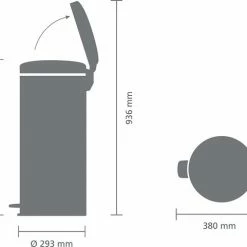 Brabantia NewIcon Prullenbak - 30 L - Mineral Powerful Blue 28 Brabantia NewIcon Prullenbak - 30 L - Mineral Powerful Blue -Lesser & Pavey-winkel 550x481 3
