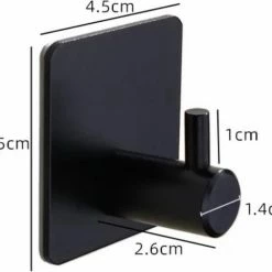 PKD Super Sterke Zelfklevende Haken - Zwart - 5 Tot 8kilo Handdoekhaak Badkamer Ophanghaak 4 Pack 14 PKD Super Sterke Zelfklevende Haken - Zwart - 5 Tot 8kilo Handdoekhaak Badkamer Ophanghaak 4 Pack -Lesser & Pavey-winkel 550x482 3