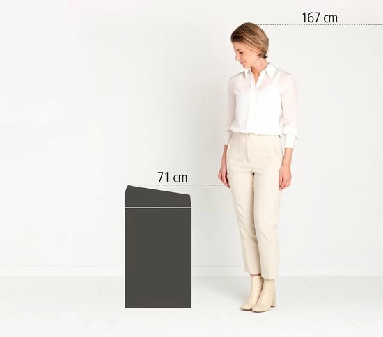 Brabantia Touch Bin Prullenbak - 60 L - Soft Beige 7 Brabantia Touch Bin Prullenbak - 60 L - Soft Beige - Afbeelding 5