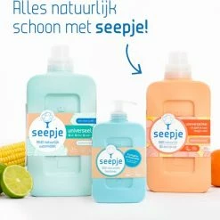 Seepje Wasmiddel 'Sprankelende Jasmijn' Voordeelverpakking - Wasmiddel Universeel - Natuurlijke Ingredienten - 6 X 23 Wasbeurten -Lesser & Pavey-winkel 550x487 1