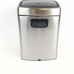 Brabantia Touch Bin Prullenbak - 10 L - Matt Steel Fingerprint Proof -Lesser & Pavey-winkel 550x491 1