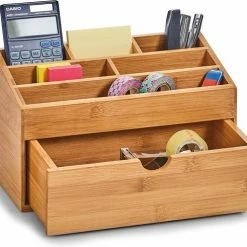 Zeller Present Houten Bureau Organizer - Hout - Sorteervakken & Duurzaam -Lesser & Pavey-winkel 550x491 3