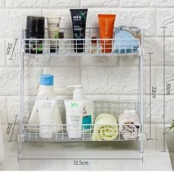 SensaHome - Kruidenrek Voor Kruidenpotjes - Keuken Opbergrek - Badkamerrek - 2-Laags - RVS - Zwart 8 SensaHome - Kruidenrek Voor Kruidenpotjes - Keuken Opbergrek - Badkamerrek - 2-Laags - RVS - Zwart -Lesser & Pavey-winkel 550x492