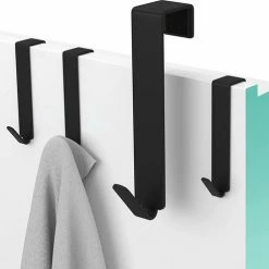Merkloos Waal Deurhaken - Deurkapstok - Ophanghaken - Deurhaakje - Zwart