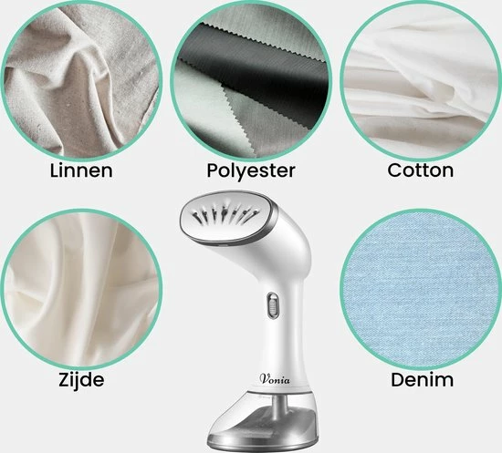 Vonia Kledingstomer – Handstomer Voor Kleding, Textiel En Stof – 350ML -Wit/Grijs 9 Vonia Kledingstomer – Handstomer Voor Kleding, Textiel En Stof – 350ML -Wit/Grijs - Afbeelding 7