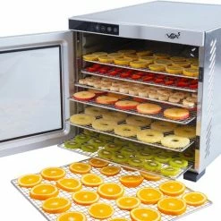 Vita5 Nobel PRO 10 Voedseldroger – Droogoven - RVS – 24-Uurs Timer – Led-bedieningspaneel – Dehydrator – 10 Laags