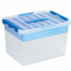 Sunware - Q-line Opbergbox Met Inzet 22L Transparant Blauw - 40 X 30 X 26 Cm 10 Sunware - Q-line Opbergbox Met Inzet 22L Transparant Blauw - 40 X 30 X 26 Cm -Lesser & Pavey-winkel 550x502 6