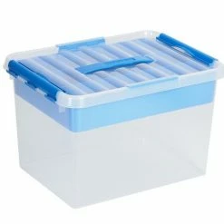 Sunware - Q-line Opbergbox Met Inzet 22L Transparant Blauw - 40 X 30 X 26 Cm 12 Sunware - Q-line Opbergbox Met Inzet 22L Transparant Blauw - 40 X 30 X 26 Cm -Lesser & Pavey-winkel 550x502 7