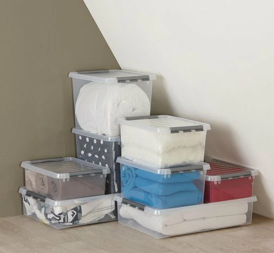 Sunware - Q-line Opbergbox 36L Transparant Metaal - 50 X 40 X 26 Cm 8 Sunware - Q-line Opbergbox 36L Transparant Metaal - 50 X 40 X 26 Cm - Afbeelding 6