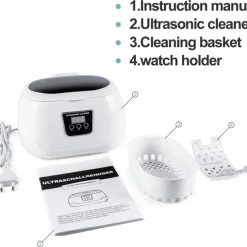 UTEN - Ultrasone Reiniger 600ml - Ultrasoon Reiniger Sieraden - 43khz Frequentie Ultrasoon Reinigingsapparaat - 5 Tijdsmodi - Met Automatische Stop (voor Brillen Sieraden Horloges Kunstgebit Ringen) 19 UTEN - Ultrasone Reiniger 600ml - Ultrasoon Reiniger Sieraden - 43khz Frequentie Ultrasoon Reinigingsapparaat - 5 Tijdsmodi - Met Automatische Stop (voor Brillen Sieraden Horloges Kunstgebit Ringen) -Lesser & Pavey-winkel 550x509 8