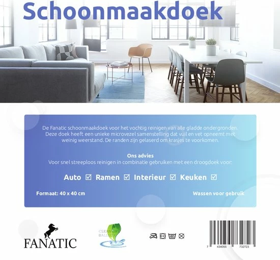 Clean Dry Droogdoek Set 2 Droogdoeken + 2 Microvezel Schoonmaakdoeken 8 Clean Dry Droogdoek Set 2 Droogdoeken + 2 Microvezel Schoonmaakdoeken - Afbeelding 6