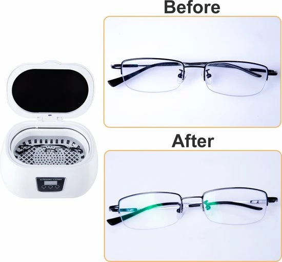 UTEN - Ultrasone Reiniger 600ml - Ultrasoon Reiniger Sieraden - 43khz Frequentie Ultrasoon Reinigingsapparaat - 5 Tijdsmodi - Met Automatische Stop (voor Brillen Sieraden Horloges Kunstgebit Ringen) 10 UTEN - Ultrasone Reiniger 600ml - Ultrasoon Reiniger Sieraden - 43khz Frequentie Ultrasoon Reinigingsapparaat - 5 Tijdsmodi - Met Automatische Stop (voor Brillen Sieraden Horloges Kunstgebit Ringen) - Afbeelding 8