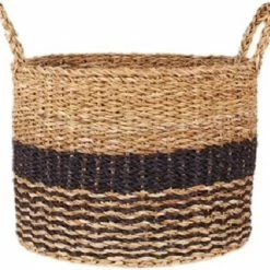 Yoshiko Home Rieten Mand Rond / Opbergmand / Plantenmand - Rinca XXL 40x35cm